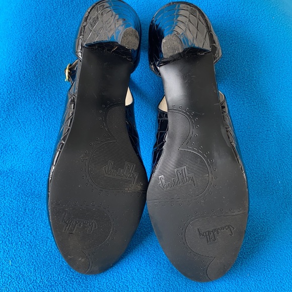 Sam & Libby Heels Black Patent Leather Heels Size 7 ½ M - Picture 5 of 5